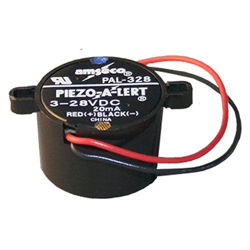 Amseco PAL328 Electronic Piezo Alert Buzzer with Nut Image of AS-PAL328N