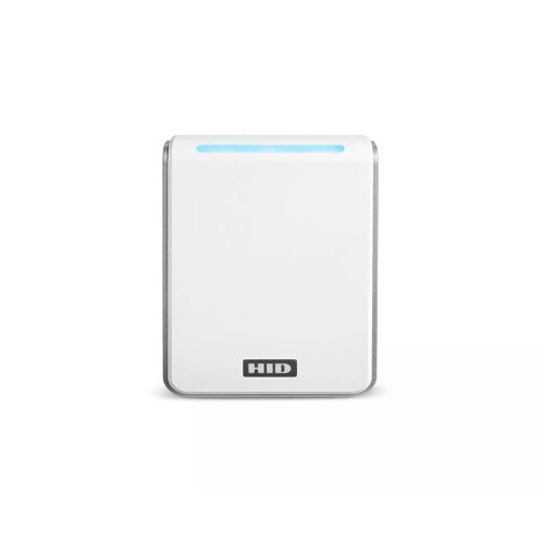 HID 40NWS-00-01H89M Signo 40 Contactless Smartcard Reader, Pigtail, White with Silver Trim
