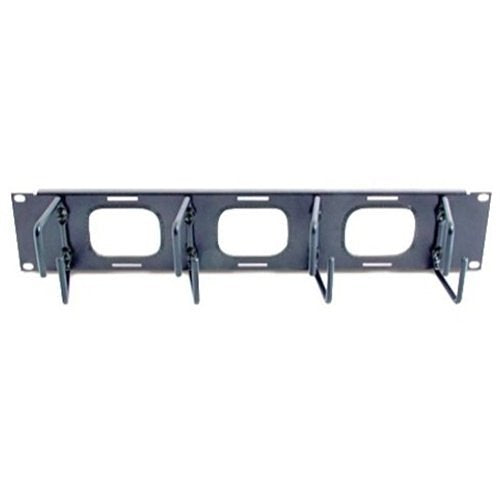 APC AR8428 Cable Manager, Cable Organizer Horizontal 2U with Pass Thru Holes