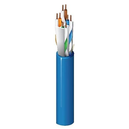 Belden 10GX53F 010Z500 10GX CAT6A Enhanced Plenum Cable, 23/4 Solid BC, Foil Shielded, UTP, CMP, LP, CL3P, FT6, 500' (152.4m) UnReel, Black