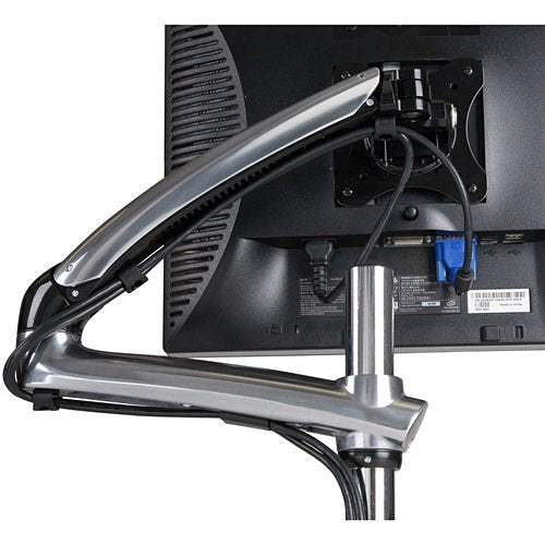 Peerless-AV LCT620AD-G Desk Mount for Flat Panel Display Black, Chrome