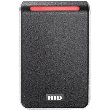 HID 40NKS-00-0001L6 Signo 40 Pigtail Smartcard Reader with Standard Profile, Mobile Access Enabled, MOB0006, Wiegand, Red LED, Flashing Green, Black with Silver Trim