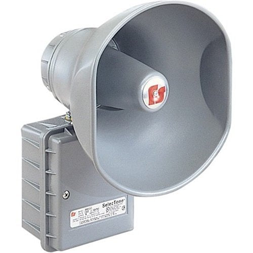Federal Signal 302GC-120 302GC Series SelecTone Indoor / Outdoor Speaker / Amplifier, 120VAC, Gain Control, Gray