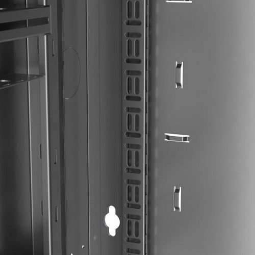 Middle Atlantic DWR-24-17PD Pivoting Rack, Plexi Front Door, 17\\" Depth, Wall Mounted, 24U