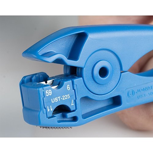 Jonard Tools UST-125 Crimping and Punch Down Tool, Coax Stripping Tool with UST-225 Blade