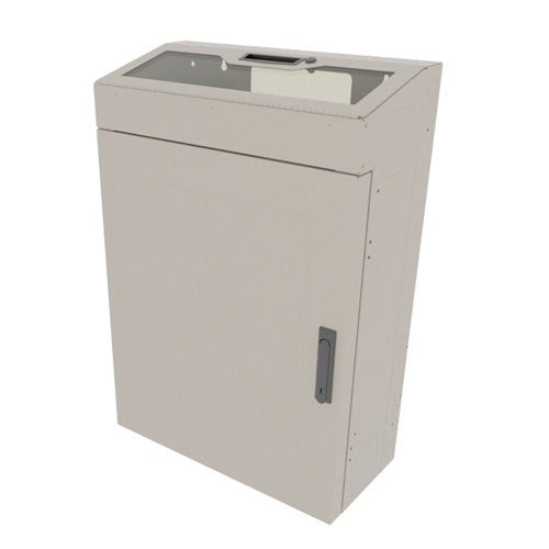 Middle Atlantic VWM-PD-6-36K-PW VWM Series 6U RMS Low Profile Vertical Wall Mounted Rack, 18\\" Depth, Putty Wrinkle Powder Coat