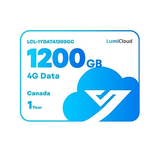Luminys LCL-1YDATA1200GC LumiCloud 4G Data 1200GB Canada Data Plan, 1-Year