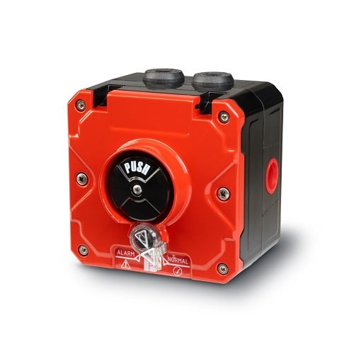 Federal Signal CP-PB-M-R-2-NNN-00-1 Push Button Call Point, Dual/Screw Terminal, M20, No Lift Flap, Red