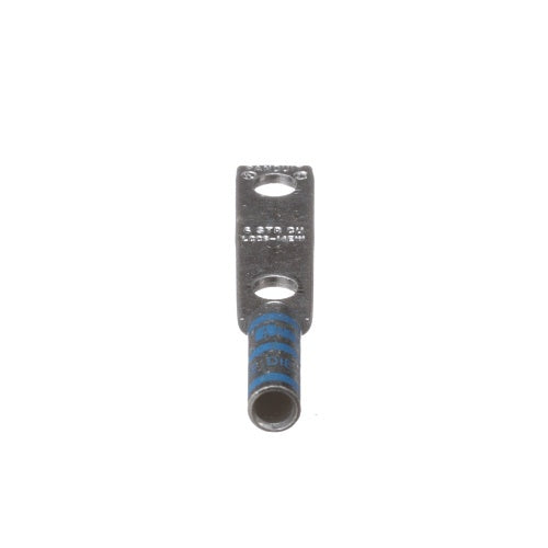 Panduit LCC6-14EW-L Compression Connector Lug, 2-Hole, #6AWG, Copper
