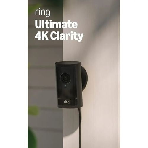 Ring Outdoor Cam Pro, Plug-In, Black (B0DDR3N96D)