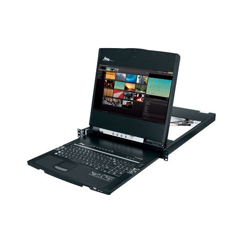 Middle Atlantic RM-KB-LCD17KVMHD LCD Rack Mounted High Definition Console, 17", 1080P Widescreen Display, TAA Compliant