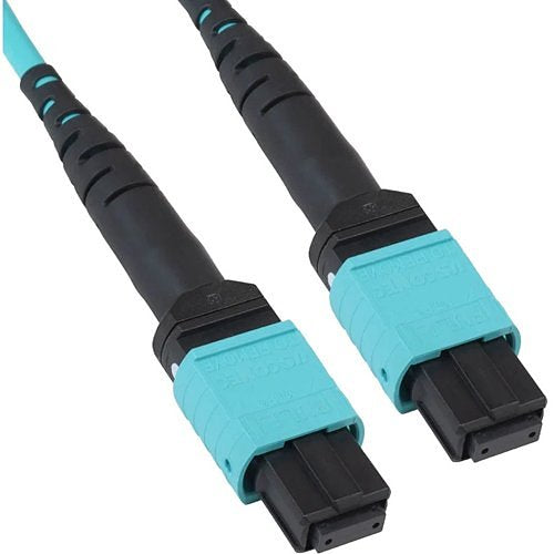 ICC ICFOJATG50 MTP-MTP Plenum Multimode 50/125 (OM3) Type Fiber Optic Patch Cable with 12-Fiber in Aqua