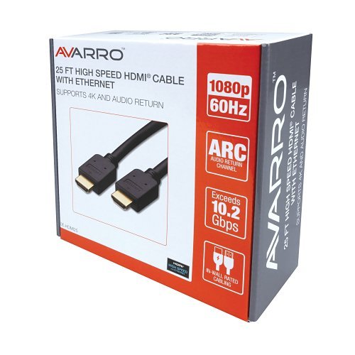 AVARRO 0E-HDMI25 25' HDMI Cable with Ethernet