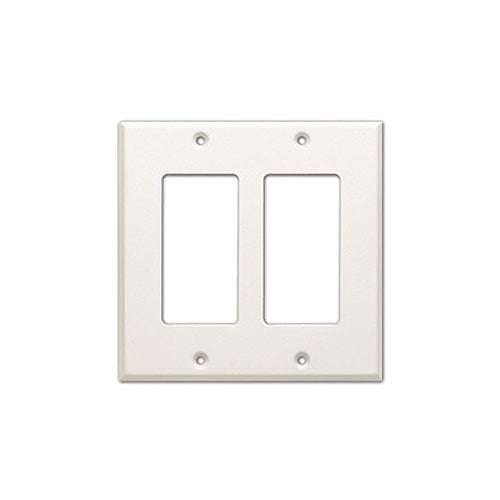RDL CP-2 Double Cover Plate, Compatible with Decora Style Products, White