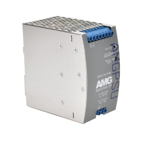 AMG Systems AMGPSU-I48-P480A-K Industrial Power Supply with DIN-Rail Mounting, 52VDC, 480W, Fault Relay Output