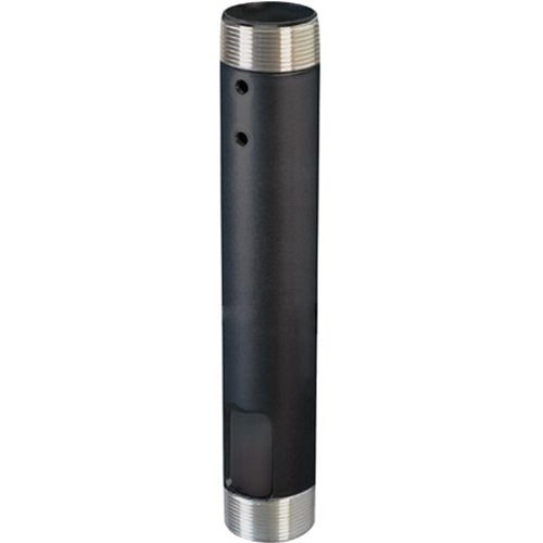 Chief CMS024 Fixed Extension Column, 24" with 1.5" NPT on Both Ends, TAA Compliant, Black
