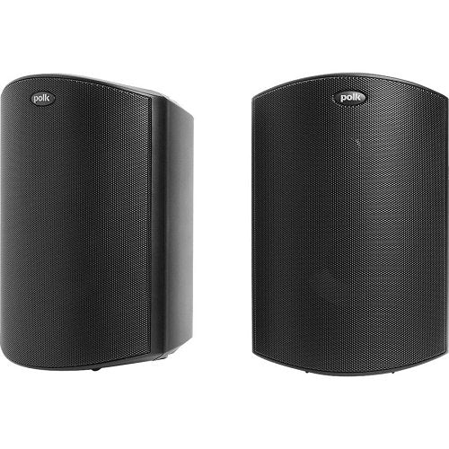Polk AM6085 Atrium Series All Weather Outdoor Loudspeaker with 5.25" Driver, 1" Tweeter and Power Port Bass Venting, Pair, Black