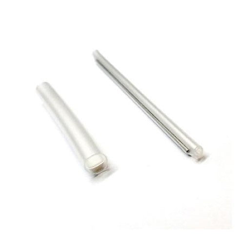 FiberFox SL40-100 Splice-On Connector Sleeve for Fiber Optic Fusion Splicing, 100-Pack
