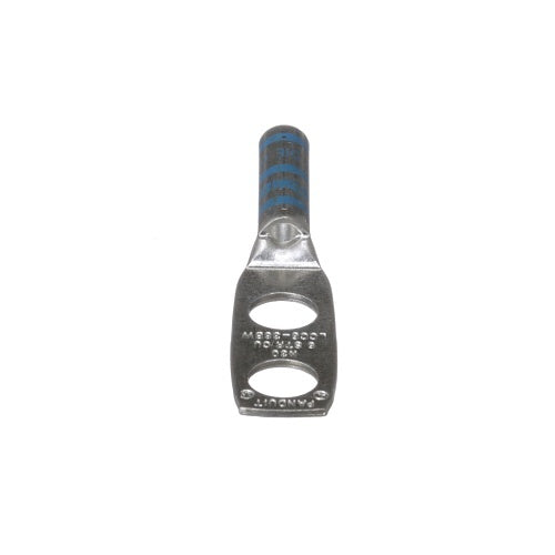 Panduit LCC6-38BW-L Compression Connector Lug, 2-Hole, #6AWG, Copper