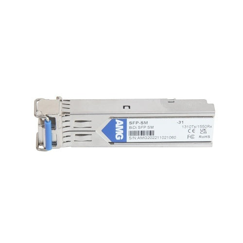 AMG Systems SFP-SM-1G-BX40-31 SFP Singlemode, LC Connector, 1310nm Tx / 1310nm Rx, 1Gb, 1-Fiber, 40Km