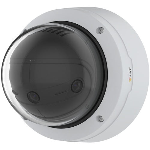 AXIS P3818-PVE 13MP Outdoor Vandal Resistant 180° Panoramic Fixed Dome IP Camera, 3.2mm Fixed Lens, White