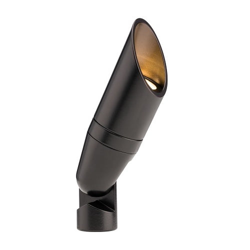 FX Luminaire QZ-1LED-FB QZ LED Up Light, Flat Black