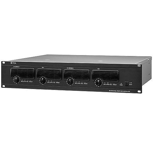 TOA DA-550F CU A00 4-Channel Digital Power Amplifiers, 120V AC, 50/60 Hz, 550W, Black