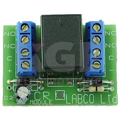 Labco CRK24-5AC Control Relay Board 24VAC, Standard Coil, with DPDT Contact 5A