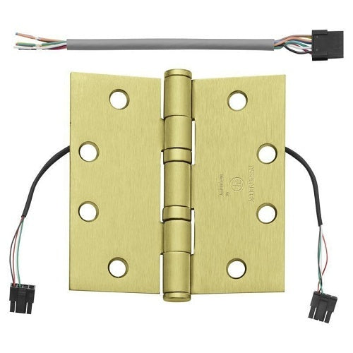 McKinney TA2714-QC4 4-1/2'' x 4-1/2'' ElectroLynx Quick-Connect Electrified Full-Mortise Hinge, Satin Chrome