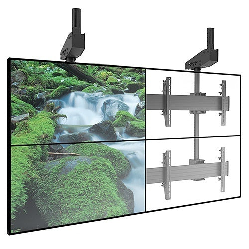 Chief LCM2X2U Fusion Adjustable Large 2x2 Video Wall Ceiling TV Mount for 42-50\\" Flat Panel TVs, TAA Compliant, Black