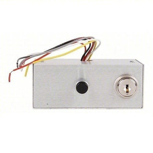Dortronics 5246-K24XP15 5240 Series Electrical Key Switch, (1) SPDT Key Switch (1) Push Button Mounted Mini Box Console Key