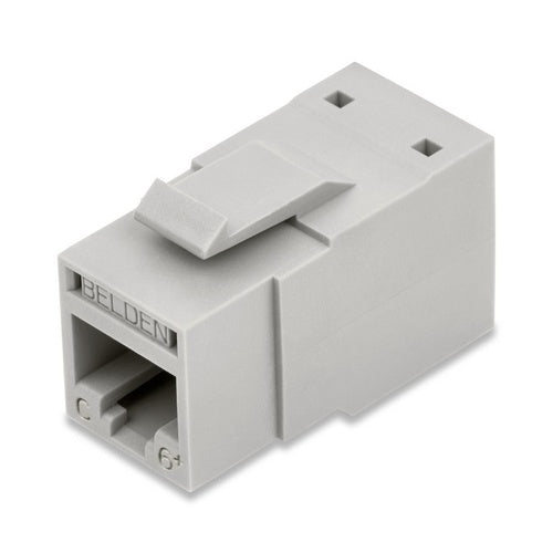 Belden RV6MJKUGY-S1 REVConnect Category 6+ Modular Jack, T568 A/B, UTP, Single Pack, Gray