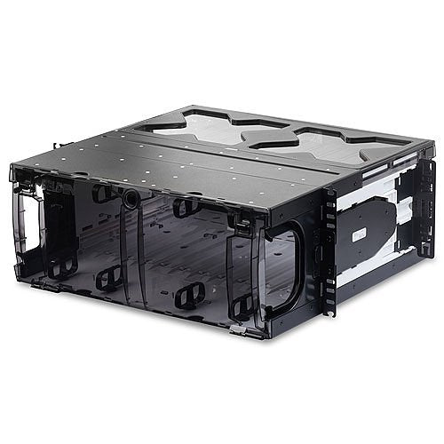 Belden ECX-04U FiberExpress ECX Patch Panel Housing, Holds 12 ECX Adapter Frames or Cassettes,  19\\" W, 4U, Black Image of 7B-ECX04U