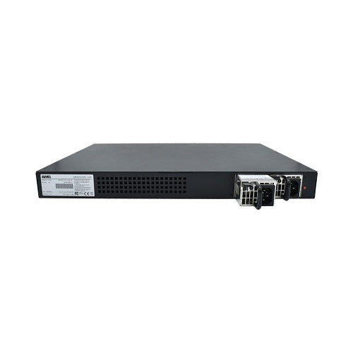 AMG Systems AMG510-24G-4XS-RP Commercial 28-Port Managed Switch, 24x10/100/1000Base-T(x) RJ45 Ports, 4x100M/1/2.5/10G Base-FX SFP+ Ports, 1U, 19\\" Rack Mount, Dual Redundant Power Supplies