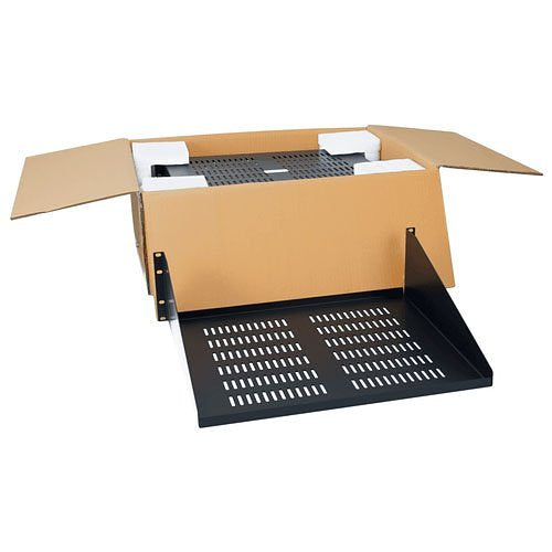 ICC 15\\" Deep Single Sided Vented Rack Shelf, 3 RMS, 2 PK Image of H2-CMSRSVC2
