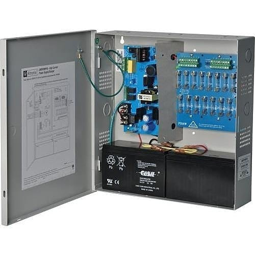 Altronix SMP5PMP16 Power Supply Charger with BC300 Enclosure, Supervised, 16-Fused Outputs, 12/24V DC at 4A, 115/220V AC