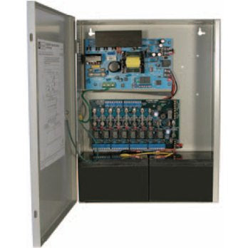Altronix AL600ULACMCB Access Power Controller with Power Supply Charger, Eight PTC Class 2-Relay Outputs, 12/24VDC at 6A, BC400 Enclosure Image of AX-600ULACMB