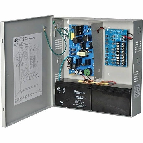 Altronix SMP7PMP8220 Power Supply Charger, 8 Fused Outputs, 12/24VDC 6A, 220VAC, Supervision, BC300 Enclosure