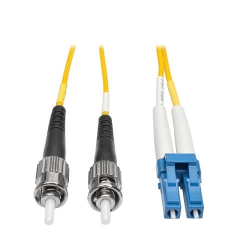 Tripp Lite N368-03M Duplex Singlemode 9/125 Fiber Patch Cable, LC/ST, 3m (10\')