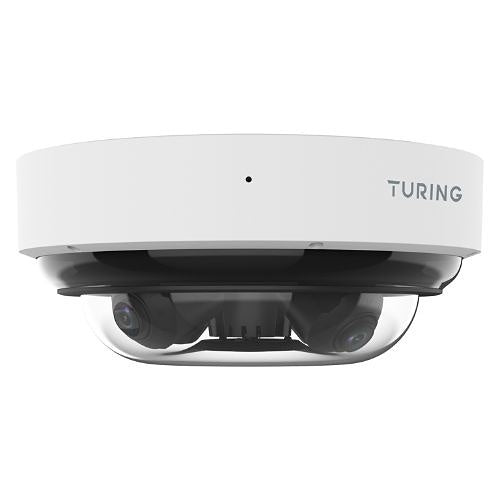 Turing Video TP-X4D5AV2-1Y SMART Series 5MPx4 Multi-Sensor Dome IP Camera with (4) TV-CORE1Y Cloud VMS Licenses