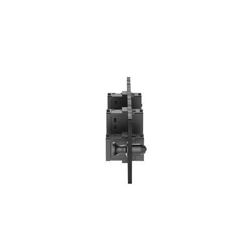 Panduit FAPH0412BLMPO Fiber Adapter Panel, 4 Key-Up / Key-Down MPOs, Type A, Horizontal, Black