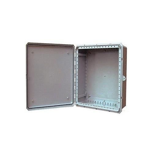 Mier BW-20168-3P Stainless Latch Series Standard Door Enclosure with Locking 3-Point Handle, 20x16x8\\", Gray