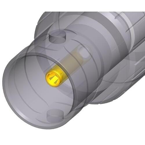 Neutrik NBB75DFGX 75 Ohm BNC Feedthrough Panel Mount Receptacle, Isolated