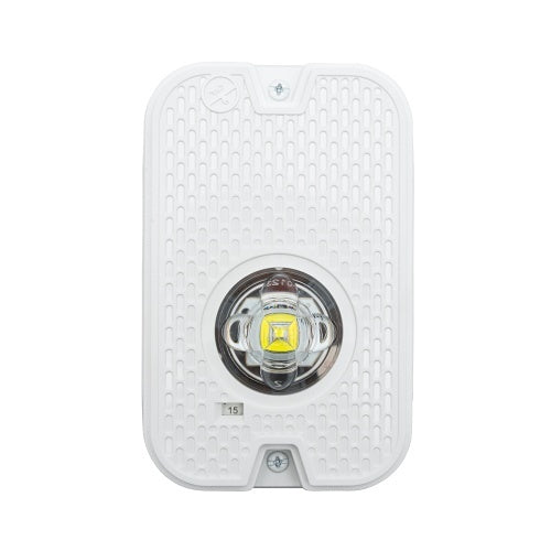 System Sensor SGWKLED L-Series Outdoor Compact Wall-Mounted LED Strobe, \\"FIRE\\", White
