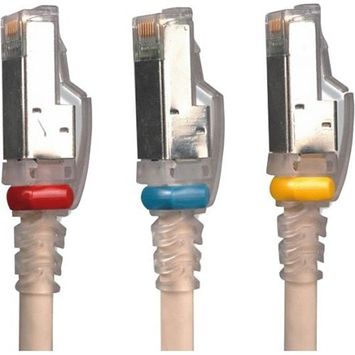 Siemon ZM6A-03-02 Z-MAX 6A UTP Double-Ended Stranded Modular Cord, Clear Boot, T568A/B, 9.8\', White