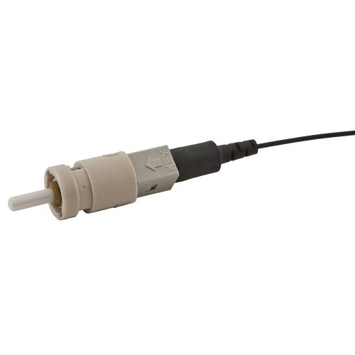 Hubbell FCST62M12 ST 2Click Fiber Optic Connector, OM1 Fiber, Pre-Polished, 12-Pack, Beige
