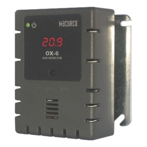 Macurco OX-6 Oxygen O2 (Low Voltage) Fixed Gas Detector Controller Transducer