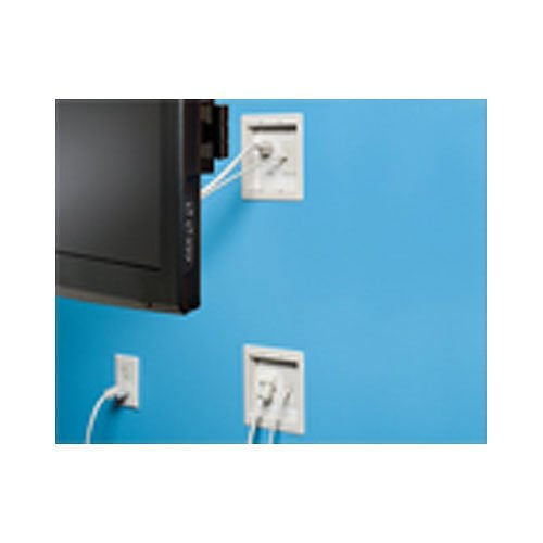 Arlington TVBRA2KGC TV Bridge II Kit with 2-Gang power/low voltage box and ground clips for Canada
