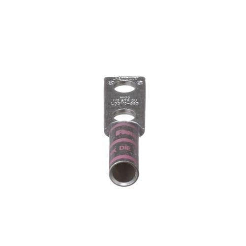 Panduit LCC1/0-38D-X Compression Connector Lug, 2-Hole, 1/0AWG, Copper