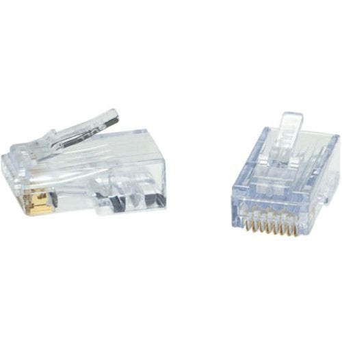 Platinum Tools 100028C ezEX44 RJ45 CAT6 Connector with External Ground, 23AWG, 50-Piecee